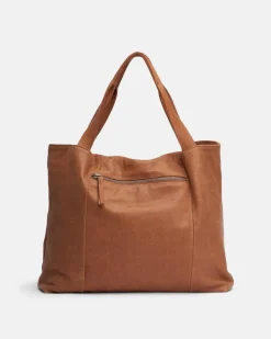 Outlet BIBA Leather Cross Bag Wilton Tan