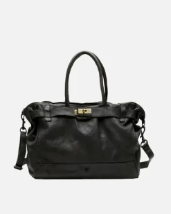 Discount BIBA Leather Handbag Blossom Black