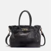 New BIBA Leather Handbag Blossom Black
