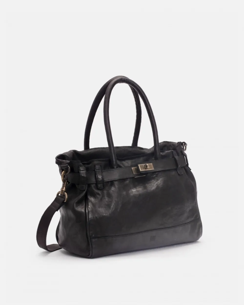 New BIBA Leather Handbag Blossom Black