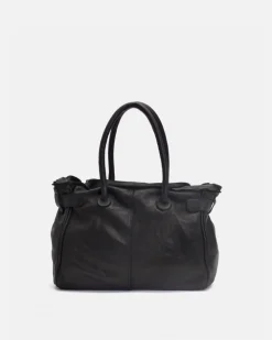 New BIBA Leather Handbag Blossom Black