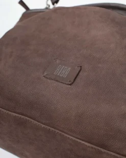 Discount BIBA Leather Handbag Corwin Dark Brown