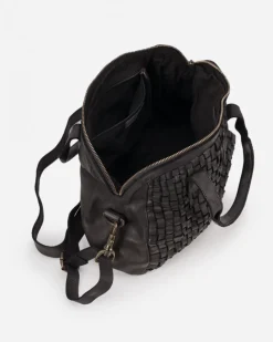 New BIBA Leather Handbag Kansas Black