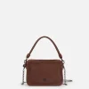 Sale BIBA Leather Handbag Logan Crush Tan