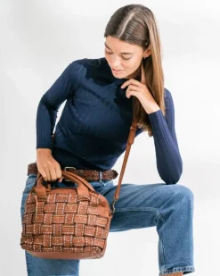 Clearance BIBA Leather Handbag Payson Tan