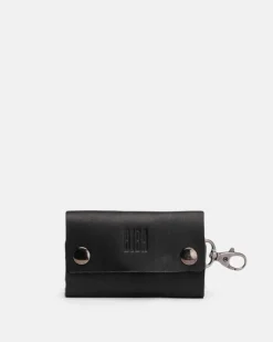Outlet BIBA Leather Pencil Case Casual Black