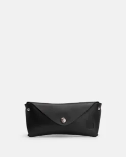 Best BIBA Leather Pencil Case Casual Black