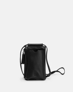 Fashion BIBA Leather Pencil Case Luxury Black