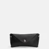 Fashion BIBA Leather Pencil Case Casual Black