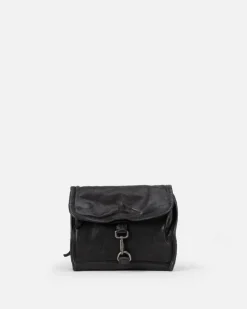 Outlet BIBA Leather Pencil Case Greenville Black