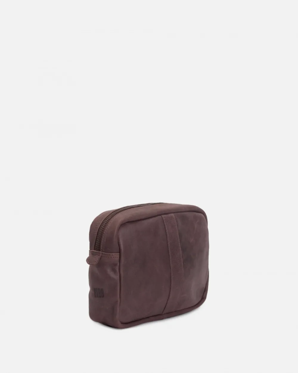 Discount BIBA Leather Pencil Case Springfield Dark Brown