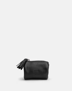 Outlet BIBA Leather Pencil Case Luxury Black
