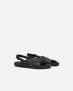 Sale BIBA Leather Sandal Biscayne Black