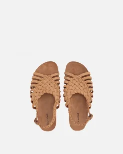 Discount BIBA Leather Sandal Lawrence Tan