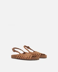 Discount BIBA Leather Sandal Lawrence Tan