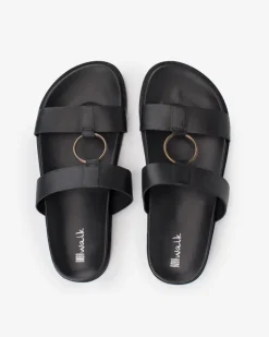Discount BIBA Leather Sandal Sunrise Black