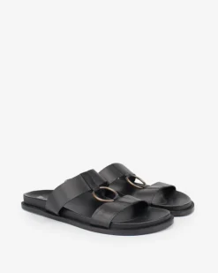 Discount BIBA Leather Sandal Sunrise Black