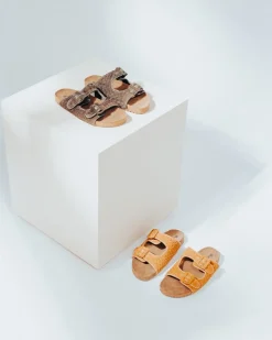 Outlet BIBA Leather Sandal Tropicana Mustard