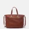 Sale BIBA Leather Shoulder Bag Evans Tan