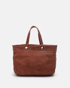 Sale BIBA Leather Shoulder Bag Evans Tan