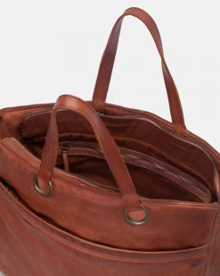 Sale BIBA Leather Shoulder Bag Evans Tan