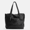 Fashion BIBA Leather Shoulder Bag Sylva Black
