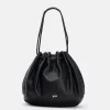 Clearance BIBA Leather Shoulder Bag Grace Black