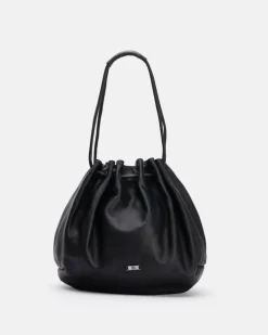 Clearance BIBA Leather Shoulder Bag Grace Black