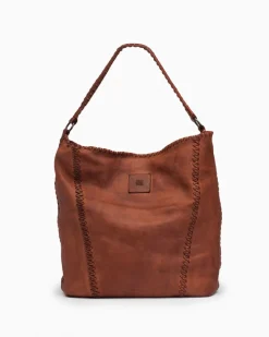 New BIBA Leather Shoulder Bag Shamrock Tan