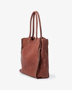 Outlet BIBA Leather Shoulder Bag Portland Tan