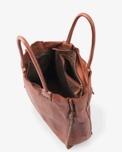 Outlet BIBA Leather Shoulder Bag Portland Tan