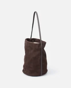 Sale BIBA Leather Shoulder Bag Corwin Dark Brown