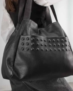 Online BIBA Leather Shoulder Bag Lubbock Black