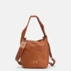 Discount BIBA Leather Shoulder Bag Kirkland Tan