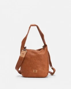 Discount BIBA Leather Shoulder Bag Kirkland Tan