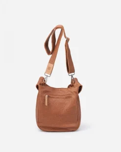 Discount BIBA Leather Shoulder Bag Kirkland Tan