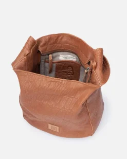 Discount BIBA Leather Shoulder Bag Kirkland Tan