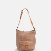 Sale BIBA Leather Shoulder Bag Silverton Tan