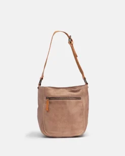 Sale BIBA Leather Shoulder Bag Silverton Tan