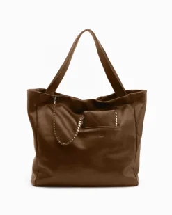 Best BIBA Leather Shoulder Bag Brewton Dark Brown