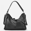 Fashion BIBA Leather Shoulder Bag Winona Black