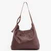 Best BIBA Leather Shoulder Bag Relovell Dark Brown