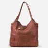 Best BIBA Leather Shoulder Bag Mcbee Tan