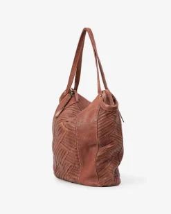 Best BIBA Leather Shoulder Bag Mcbee Tan