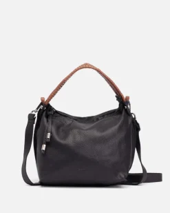 Sale BIBA Leather Shoulder Bag Lander Black