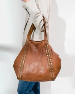 Sale BIBA Leather Shoulder Bag Sherman Tan