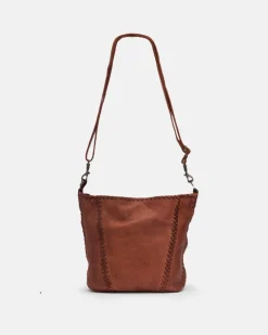 Sale BIBA Leather Shoulder Bag Shamrock Tan