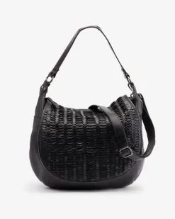 Sale BIBA Leather Shoulder Bag Hardy Black
