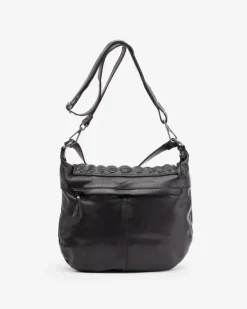 Sale BIBA Leather Shoulder Bag Hardy Black