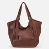 Fashion BIBA Leather Shoulder Bag Destin Tan